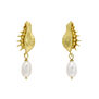 Seashell drop stud earrings by Ottoman Hands